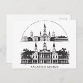 サバンナジョージアのスカイライン ポストカード (正面/裏面)