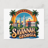 サバンナジョージアのスカイライン ポストカード (正面)
