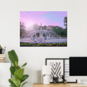 サバンナジョージアフォーサイスパークファウンテン ポスター (ホームオフィス)