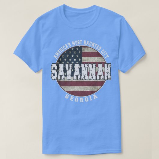 サバンナジョージアヴィンテージアメリカ Tシャツ (デザイン正面)