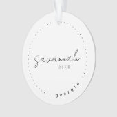 サバンナジョージア旅行統一された州シンプル オーナメント (正面)