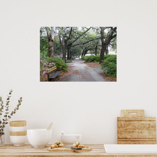 サバンナジョージア・レイノルズ・スクエア ポスター (キッチン)