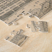 サバンナジョージア(1818年)のヴィンテージの地図 ジグソーパズル (側面)