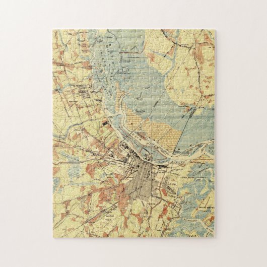 サバンナジョージア(1942年)のヴィンテージの地図 ジグソーパズル (縦)