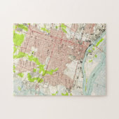 サバンナジョージア(1955年)のヴィンテージの地図 ジグソーパズル (横)