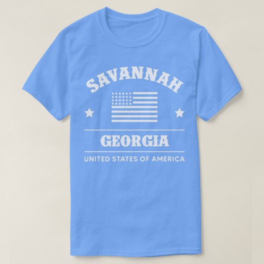 サバンナジョージアUSA Tシャツ (デザイン正面)