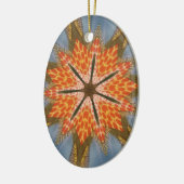 サバンナスター開花 – アはっきりしたアフリカアニマルプリント セラミックオーナメント (左)