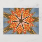 サバンナスター開花 – アはっきりしたアフリカアニマルプリント ポストカード (正面)