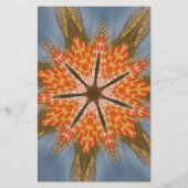 サバンナスター開花 – アはっきりしたアフリカアニマルプリント 便箋 (正面)