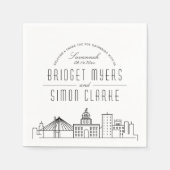 サバンナデコスカイライン |の結婚イベント スタンダードカクテルナプキン (正面)