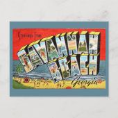 サバンナビーチジョージア州2挨拶ポストカード ポストカード (正面)