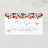 サバンナピーチバチェロレッテパンティゲームチケット プレイスカード (正面)