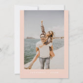 サバンナピーチボタニカルフローラ婚約パーティ 招待状 (裏面)