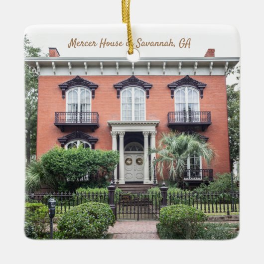 サバンナマーサーハウスホリデイオーナメント セラミックオーナメント (正面)
