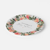 サバンナリトルピーチベビーシャワー ペーパープレート (アングル)