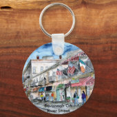 サバンナリバー通りジョージアgaバーレストラン キーホルダー (正面)