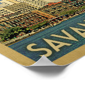 サバンナヴィンテージ旅行ポスター ポスター (角)