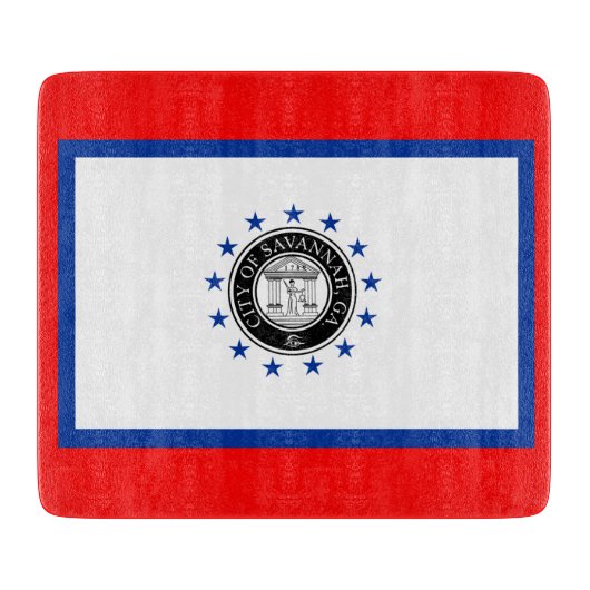 サバンナ国旗（ジョージア） カッティングボード (正面)