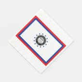 サバンナ国旗（ジョージア） スタンダードランチョンナプキン (角)