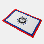 サバンナ国旗（ジョージア） ドアマット (アングル)