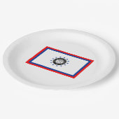 サバンナ国旗（ジョージア） ペーパープレート (アングル)