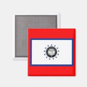 サバンナ国旗（ジョージア） マグネット (正面/裏面)