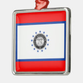 サバンナ国旗(ジョージア) メタルオーナメント (左)