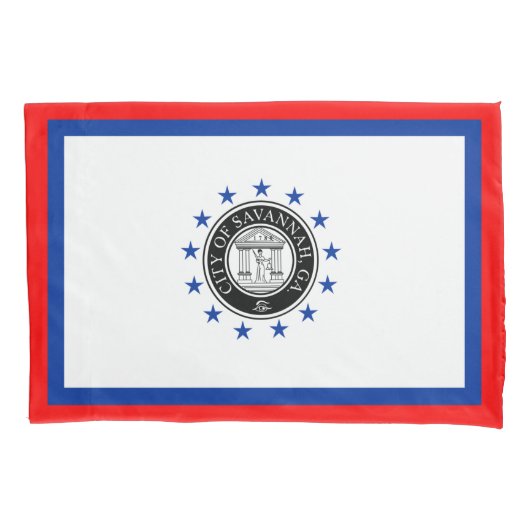 サバンナ国旗（ジョージア） 枕カバー (正面左)