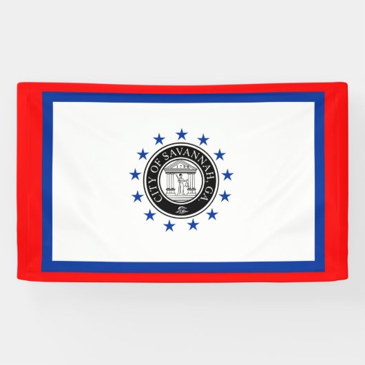 サバンナ国旗（ジョージア） 横断幕 (横)