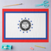 サバンナ国旗（ジョージア） 薄葉紙 (クラフト)