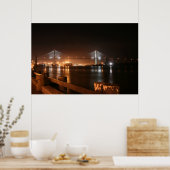 サバンナ川の橋のポスター ポスター (キッチン)