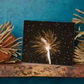 サバンナ川の花火大会 フォトプラーク (側面)