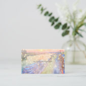 サバンナ川サンセットウォーターカラーウェブサイト エンクロージャーカード (スタンド正面)