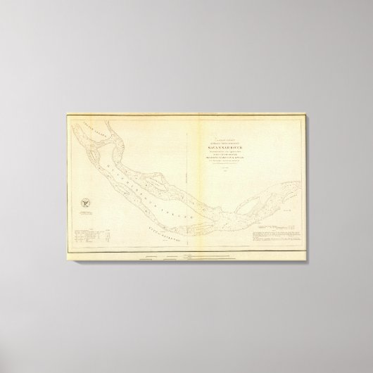 サバンナ川 キャンバスプリント (正面)