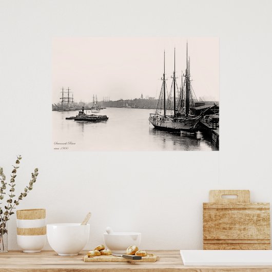 サバンナ川 ポスター (キッチン)