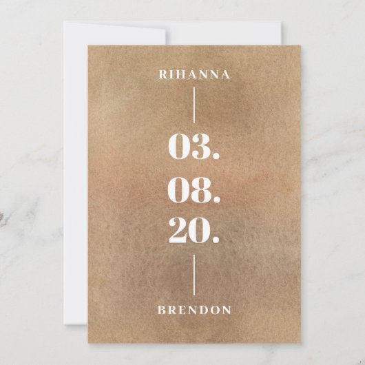 サバンナ水彩花束 招待状 (裏面)