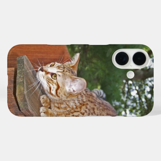 サバンナ猫iPhoneケース Case-Mate iPhoneケース (裏面 (横))