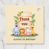 サバンナ獅子ゼブラヒッポキラ感謝していフユー フェイバータグ (裏面)