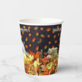 サバンナ秋/秋/ハロウィーン猫パーティー 紙コップ (左)