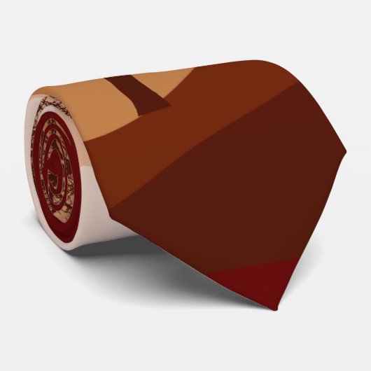 サバンナ自然ランドスケープサンセットアートネックタイ ネクタイ (ロール)