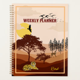 サバンナ自然ランドスケープサンセットアート プランナー手帳