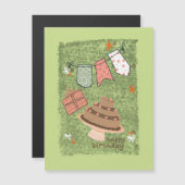 サバンナ誕生日 マグネット招待状 (正面/裏面)