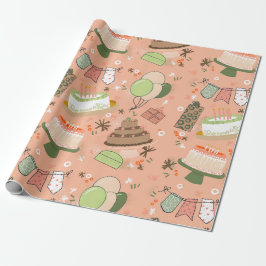 サバンナ誕生日 ラッピングペーパー