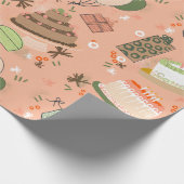 サバンナ誕生日 ラッピングペーパー (角)