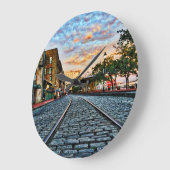 サバンナ通り ラージ壁時計 (傾斜)