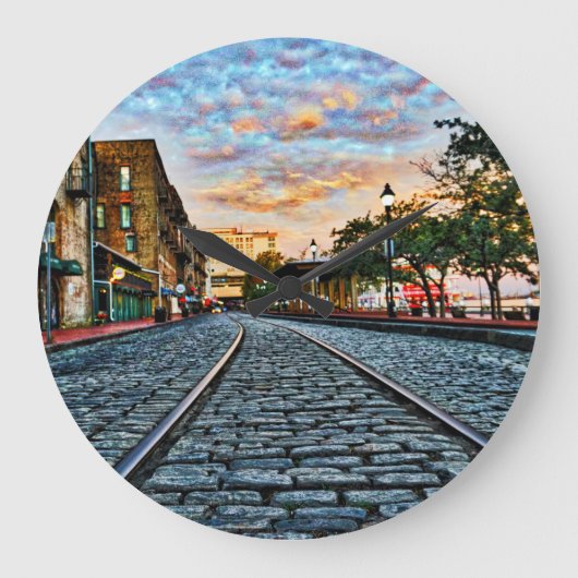 サバンナ通り ラージ壁時計 (正面)