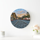 サバンナ通り ラージ壁時計 (ホーム)