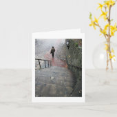 サバンナ階段カード カード (黄色い花)