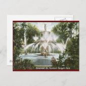 サバンナ1906年フォーサイスパークヴィンテージ ポストカード (正面/裏面)