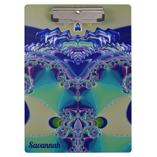 サバンナ～うわー！アクアイエローブルーとグリーン クリップボード (正面)